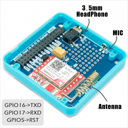 M5Stack GSM SIM800L Stackable IoT Development Board For Arduino ESP32 With MIC & 3.5mm Headphone Jack