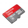 Carte Mémoire microSDHC SanDisk Ultra 16GB (Nouvelle Version) avec Vitesse de Lecture Allant jusqu'à 80MB/S, Classe 10 FFP