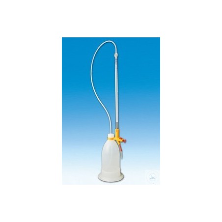 Burette Burette automatique Schilling classe B blanc gradué teinté ambre