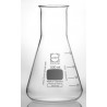 Fiole Erlenmeyer col large avec rebord