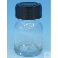 Flacons à réactifs avec bouchon à vis col large verre transparent