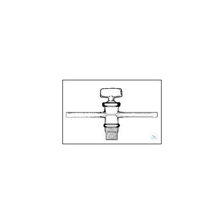 Capillaire de robinet à 1 voie NS12 B : 1,6 mm fermé