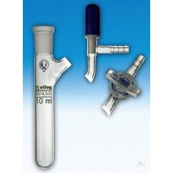 Flacon receveur 100ml NS 14/23 robinet valve