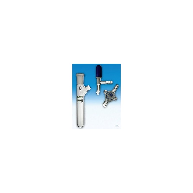 Flacon receveur 100ml NS 14/23 robinet valve