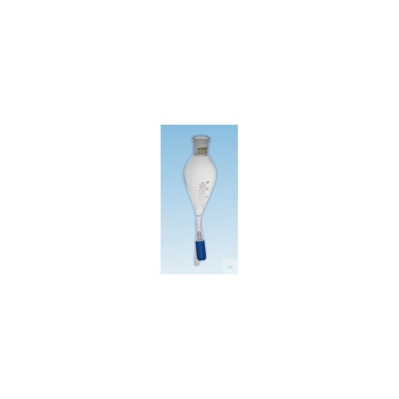 Ampoule à décanter Squibb 50ml ST 19/26 Vanne Robinet