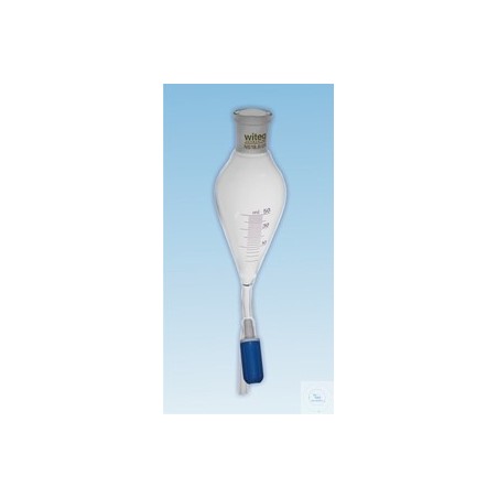 Ampoule à décanter Squibb 50ml ST 19/26 Vanne Robinet