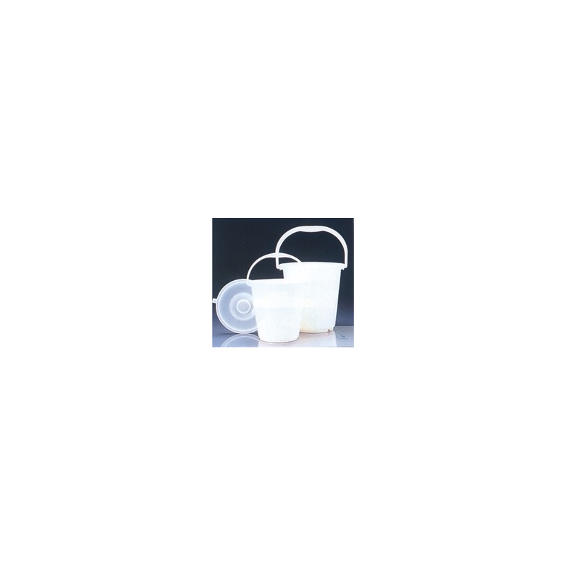 Seau 10 l PEHD blanc gradué -