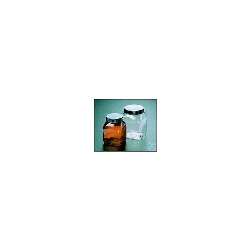 CONTENANT CARRÉ LARGE BOUCHE (PVC) 2000 ML