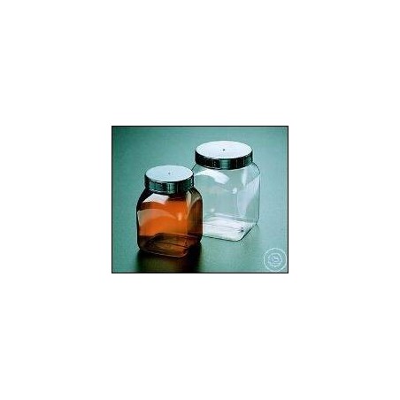 CONTENANT CARRÉ LARGE BOUCHE (PVC) 2000 ML