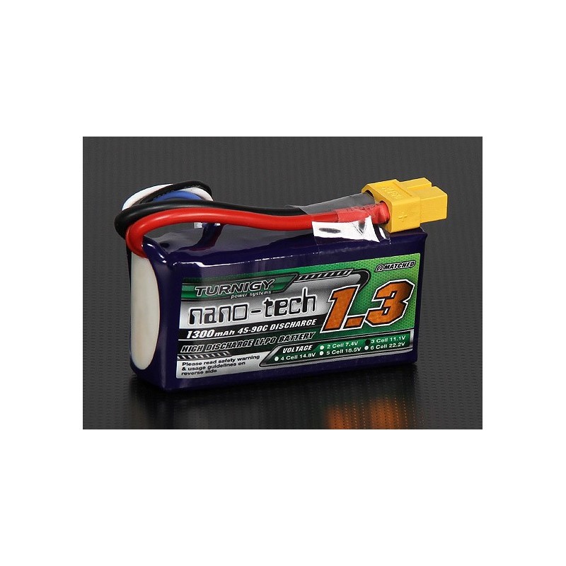 Batterie Lipo 1300mAh 4S 45-90C