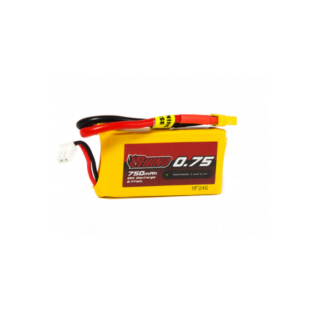 Batterie Rhino 750mAh 1S 50C Lipo Pack W/XT30