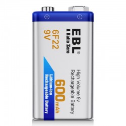 Batterie Rechargeable 9V 600mAh